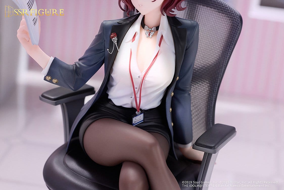 the idolmaster shiny colors x mahjong soul madoka higuchi effortless work ver scale figurel